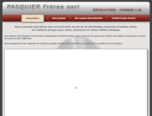 Tablet Screenshot of pasquier-freres.com